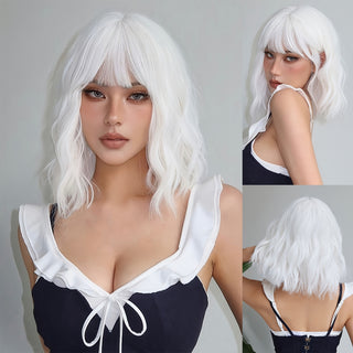  Chic Curly Bangs Wig cashymart