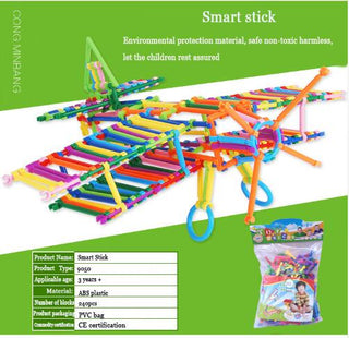  DIY Smart Stick Plastic Blocks- 256pcs Educational Building Set cashymart