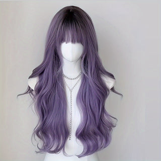  Wavy Ombre Purple Wig cashymart