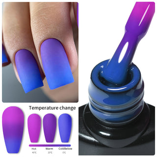  Winter Magic Color Changing Thermal Gel Nail Polish cashymart