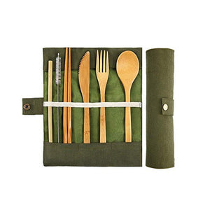  Eco-Friendly Bamboo Cutlery Set cashymart