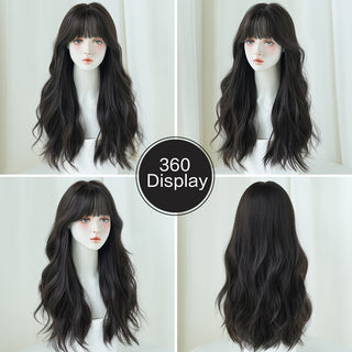  7JHH WIGS Long Black Wavy Hair cashymart