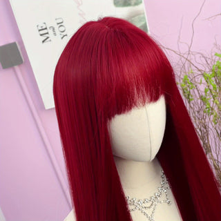  26" Straight Bangs Wig for Fashion & Festivals! cashymart