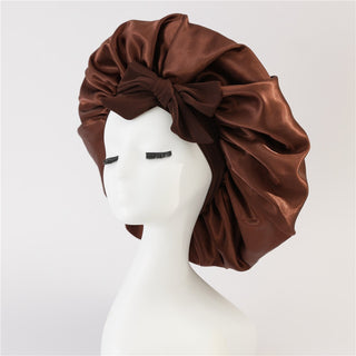  Elegant Satin Bow Elastic Nightcap cashymart