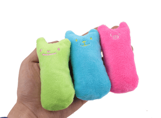  Interactive Catnip Infused Plush Toy Pillow cashymart