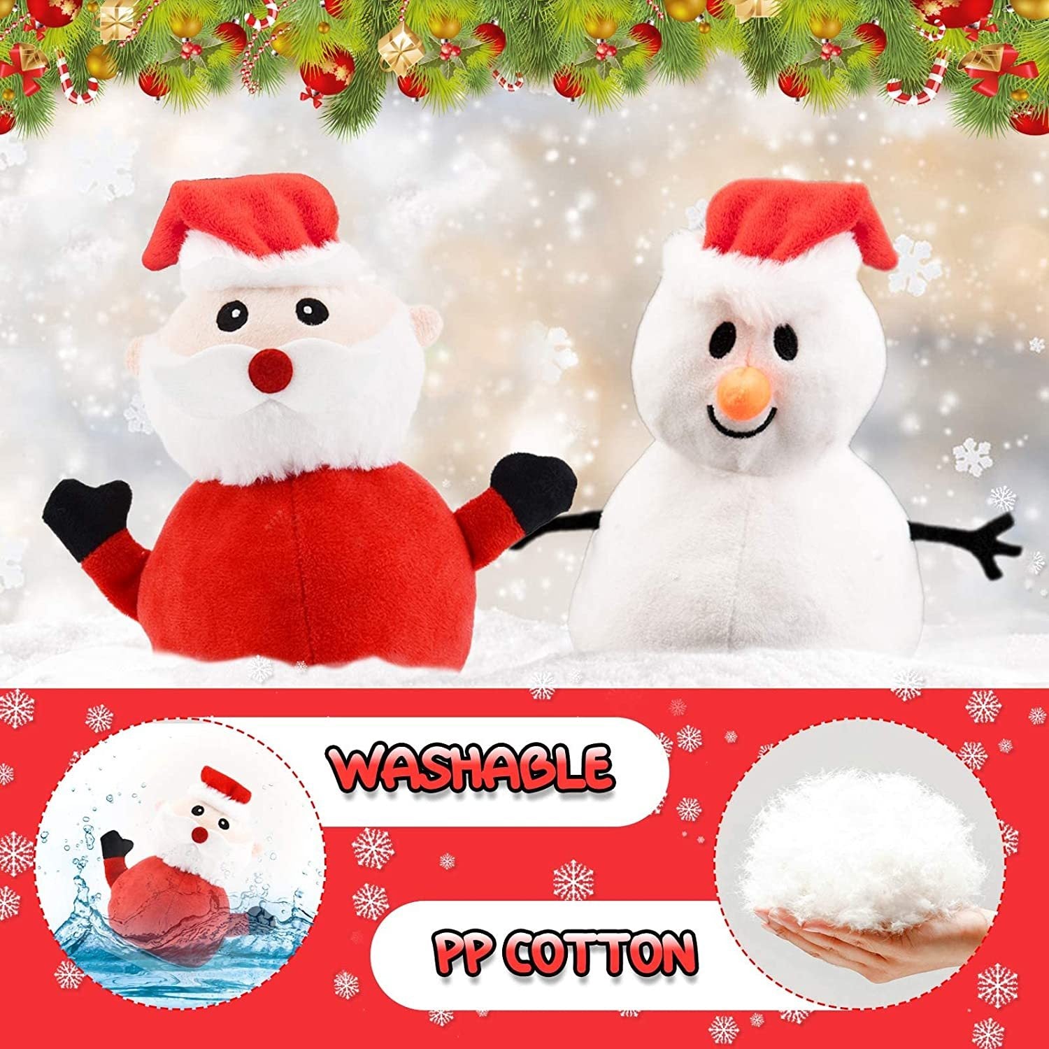  Santa Plush Snowman Plush Toy cashymart