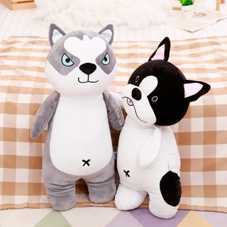  Bulldog & Husky Plush Toys cashymart