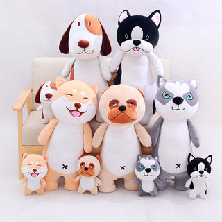  Bulldog & Husky Plush Toys cashymart