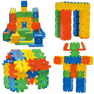  Funny DIY Building Blocks Set for Kids - 110pcs Mosaic Toy with Large Particles cashymart