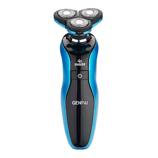  Gold & Blue Three-Blade Electric Shaver cashymart