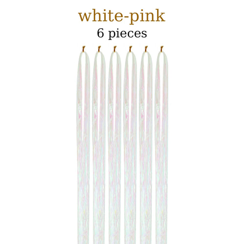  48 Inch Synthetic Hair Tinsel Kit 12 Colors Sparkling Extensions cashymart