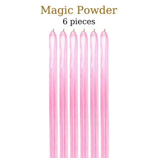  48 Inch Synthetic Hair Tinsel Kit 12 Colors Sparkling Extensions cashymart