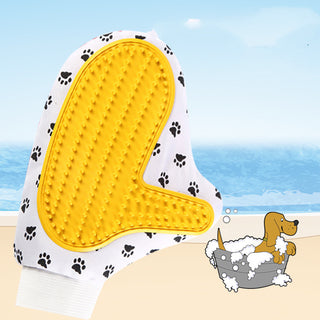  Gentle Silicone Pet Grooming Glove cashymart