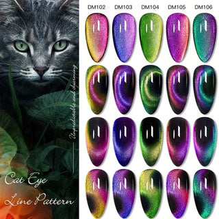  6-Color Cat Eye Gel Polish Kit cashymart