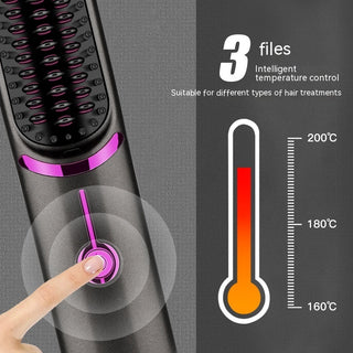  Wireless Hair Straightening Comb cashymart