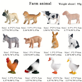  Mini Animal Action Figures Set cashymart