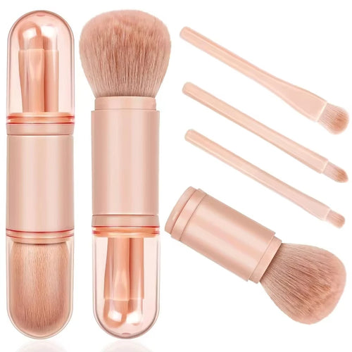  4in1 Travel Makeup Brushes Set Portable cashymart