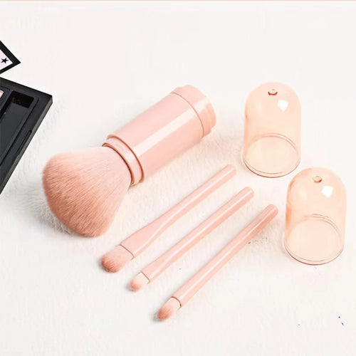  4in1 Travel Makeup Brushes Set Portable cashymart