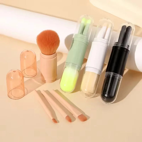  4in1 Travel Makeup Brushes Set Portable cashymart