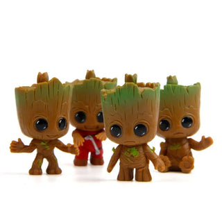  4pcs Set Cute Baby Groot Action Figures cashymart
