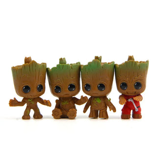  4pcs Set Cute Baby Groot Action Figures cashymart