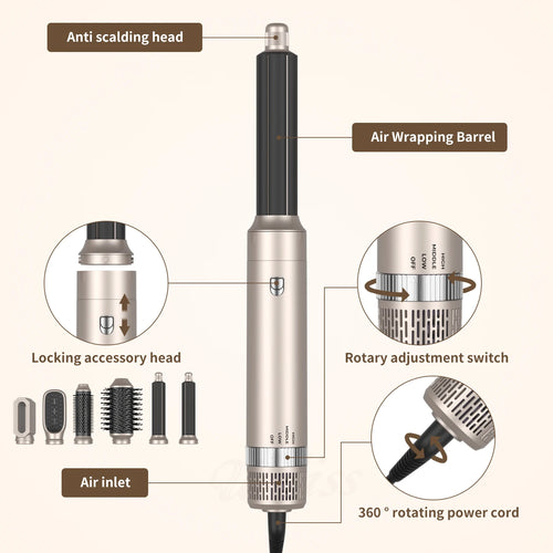  5 In 1 Hair Dryer Brush cashymart