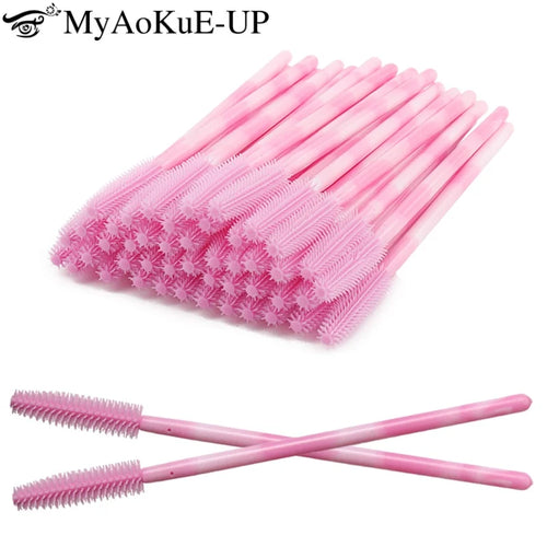  50Pcs Disposable Silicone Eyelash Brushes cashymart