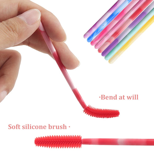  50Pcs Disposable Silicone Eyelash Brushes cashymart