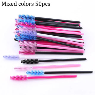  50pcs Eyebrow Mascara Wand Applicator Set cashymart