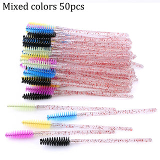  50pcs Eyebrow Mascara Wand Applicator Set cashymart