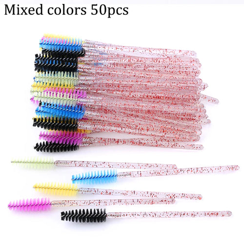  50pcs Eyebrow Mascara Wand Applicator Set cashymart