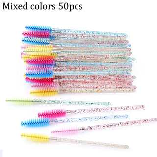  50pcs Eyebrow Mascara Wand Applicator Set cashymart
