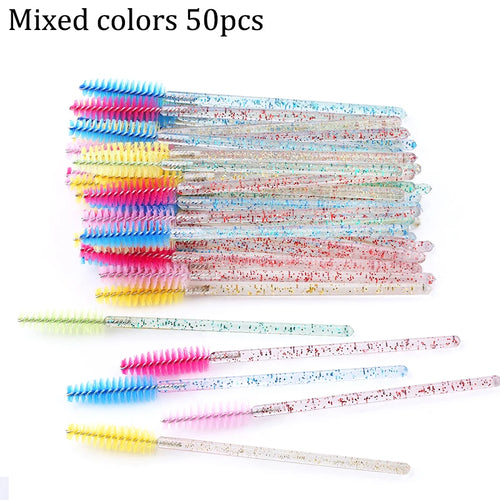  50pcs Eyebrow Mascara Wand Applicator Set cashymart