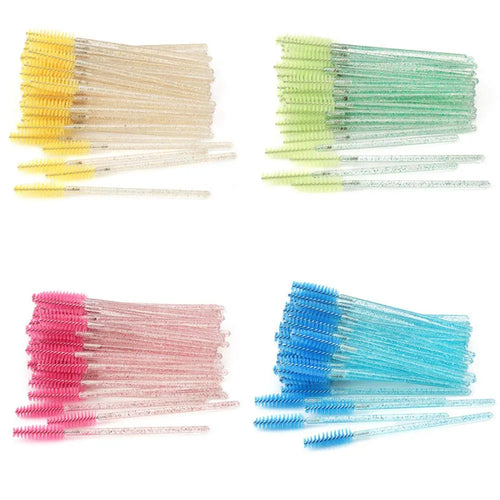  50pcs Eyelash Brush Makeup Tools Set cashymart