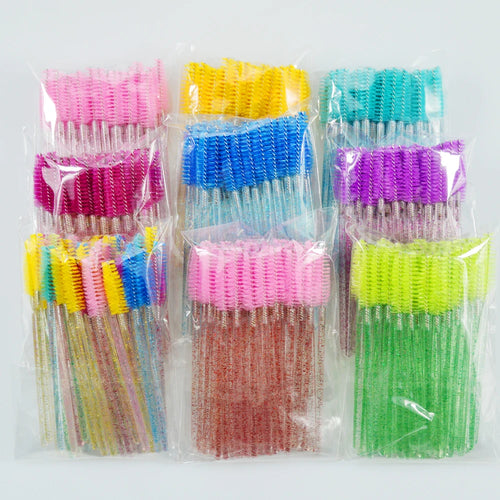  50pcs Eyelash Brush Makeup Tools Set cashymart