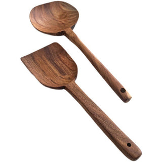  Korean Teak Wooden Kitchen Utensils Set cashymart