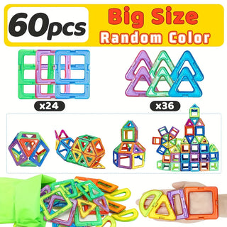  Vibrant Magnetic Building Blocks Set cashymart