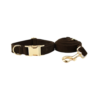  Velvet Dog Collar and Leash Set cashymart