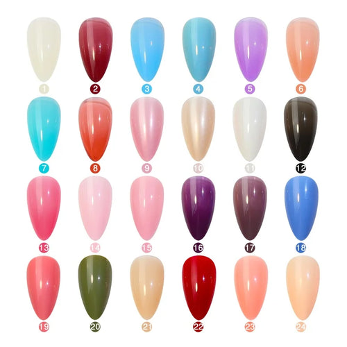  576pcs Acrylic Coffin Press On Nails Set cashymart