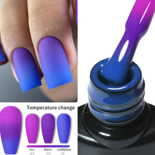  Winter Magic Color Changing Thermal Gel Nail Polish cashymart