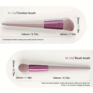  Fluffy Elegance Makeup Brush Collection cashymart