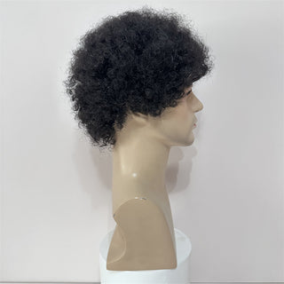  Short Curly Afro Human Hair Wig cashymart