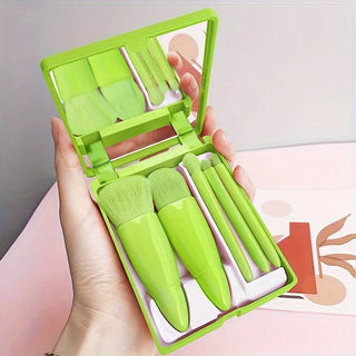  5Pcs Portable Makeup Brush Set Travel Kit cashymart