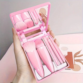  5Pcs Portable Makeup Brush Set Travel Kit cashymart