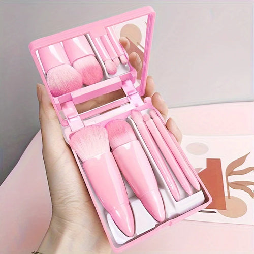  5Pcs Portable Makeup Brush Set Travel Kit cashymart