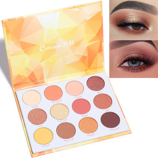  Matte And Metallic Glitter Eyeshadow Palette cashymart