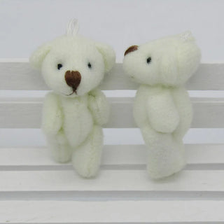 100 Pieces Kawaii Mini Teddy Bear Plush Toys - 3.5CM Stuffed Bears for Weddings and Gifts