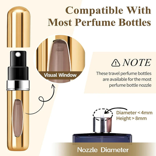  5ml Portable Perfume Atomizer Spray Bottle cashymart