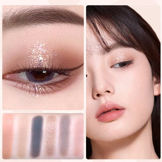  6 Color Earth Tone Eyeshadow Palette Waterproof cashymart