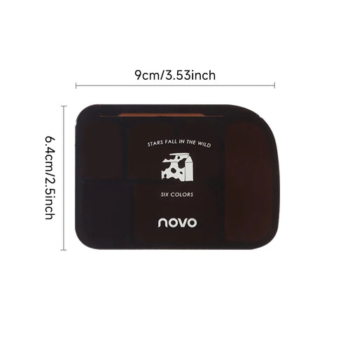  6 Color Earth Tone Eyeshadow Palette Waterproof cashymart